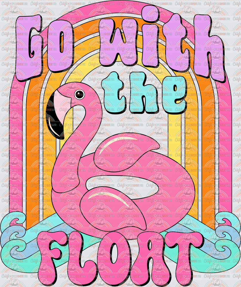 Summer_Floatie_Pink Flamingo_Go with the Float_Retro