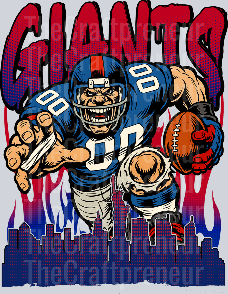 Giants Drip Skyline DTF Transfer