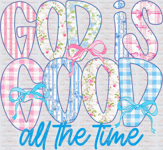 Faith_God is Good_Cottage Core_Plaid