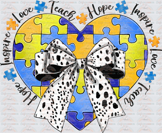 002_Causes_Down Syndrome_Awareness_Blue and Yellow_March Causes_Chromosomes_Hope Inspire Love Teach_Teacher