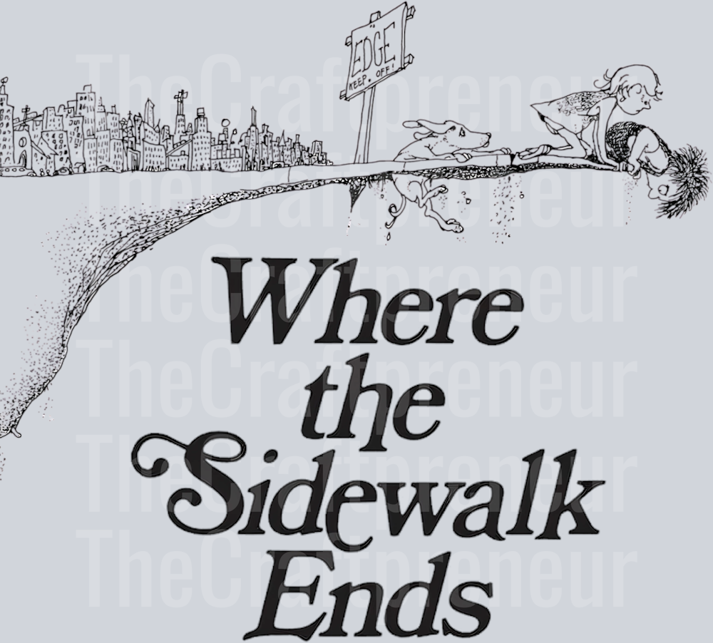 Where the Sidewalk Ends Book DTF Transfer