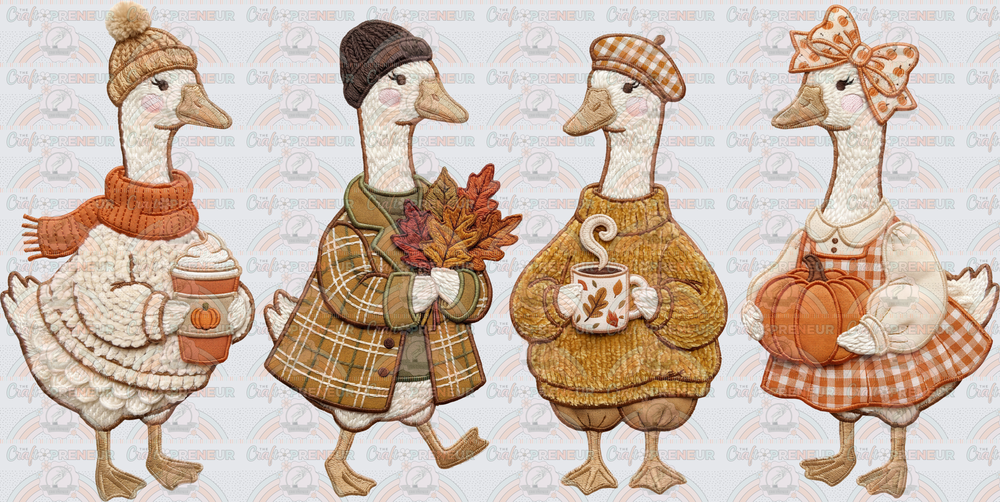 Fall_Goose_Faux Embroidery_Pumpkin_Pumpkin Spice_Skinny_Sweater_Plaid