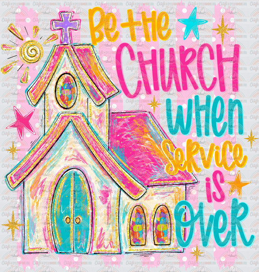 002_XMAS_Christmas_Faith_Preppy_Brush Stroke_Matching Set_Image Bundle_Be the Church When Service is Over