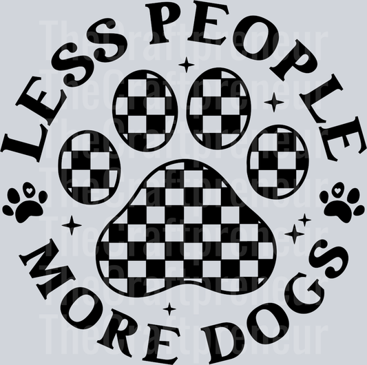 (Set!) Anti-Social Dog Moms Club Front (Black) DTF Transfer