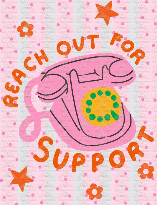 002_Inspirational_Mental Health_Preppy Bundle_Reach Out for Support_Phone_Rotary_Retro
