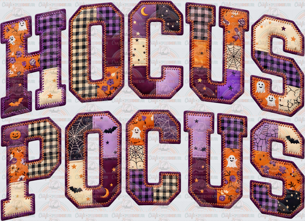 Disney_Hocus Pocus_Varsity_Curve_Patchwork_Faux Embroidery_Pattern