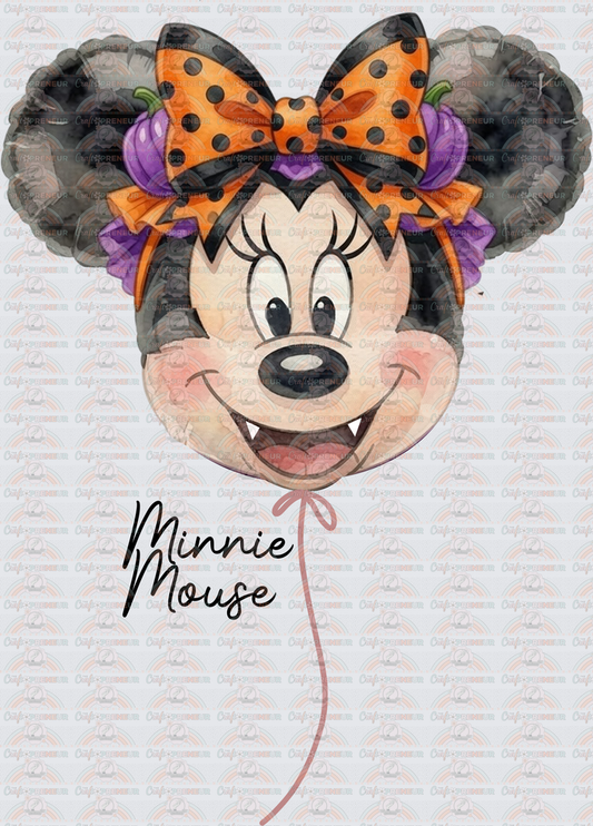 002_Disney_Halloween_Mickey and Friends_Mickedy Balloon_Watercolor_Minnie Mouse