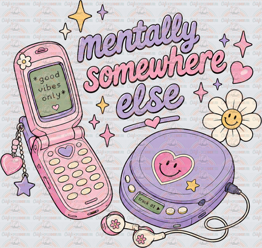 Nostalgia_Y2K_Discman_Flip Phone_Mentally Somewhere Else_Good Vibes Only_Vintage_July 2026
