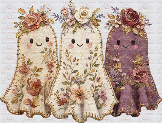 Fall_Ghosts_Faux Embroidery_Patchwork_Grannycore_Florals_Faux Fabric_Stitching_Trio_Skinny