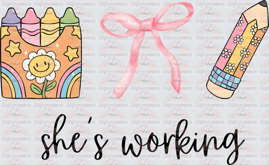 School_Jobs_Teacher_Icoons_Shes Working_Pastels_Retro_Skinny_Coquette Bow
