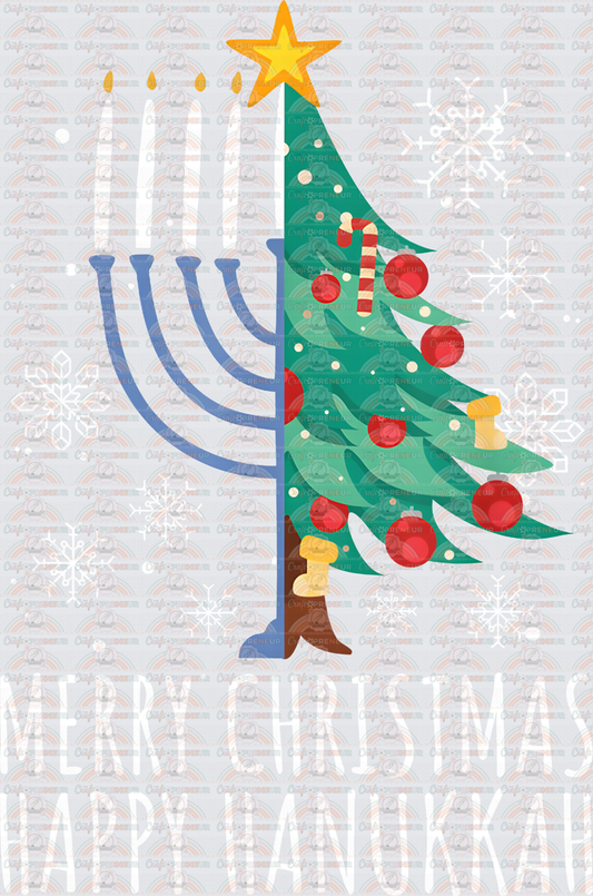 Holidays_XMAS_Hannukah_Chrisnukkah_Christmas Tree_Menourah_Blended Religion_Faith