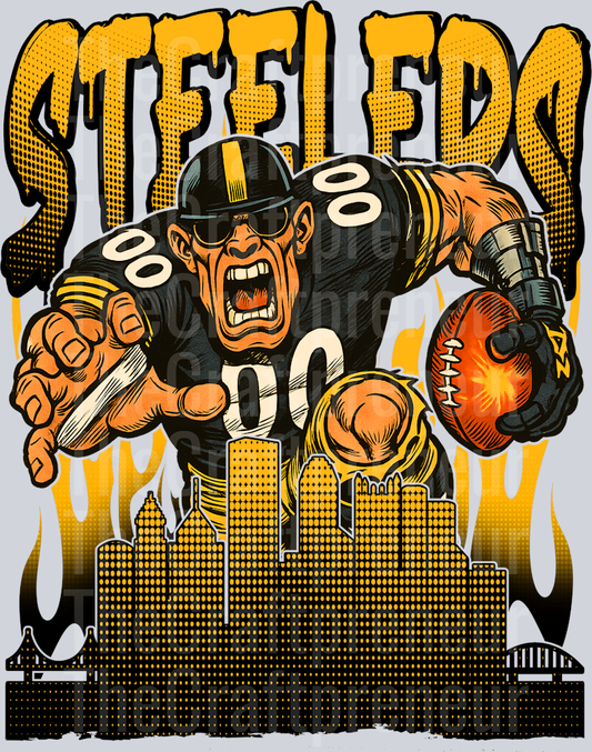 Steelers Drip Skyline DTF Transfer