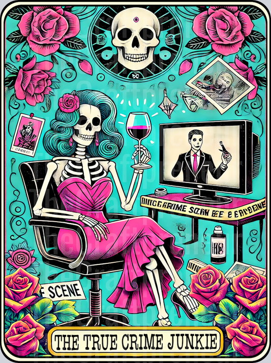 The True Crime Junkie 2 Tarot Card DTF Transfer