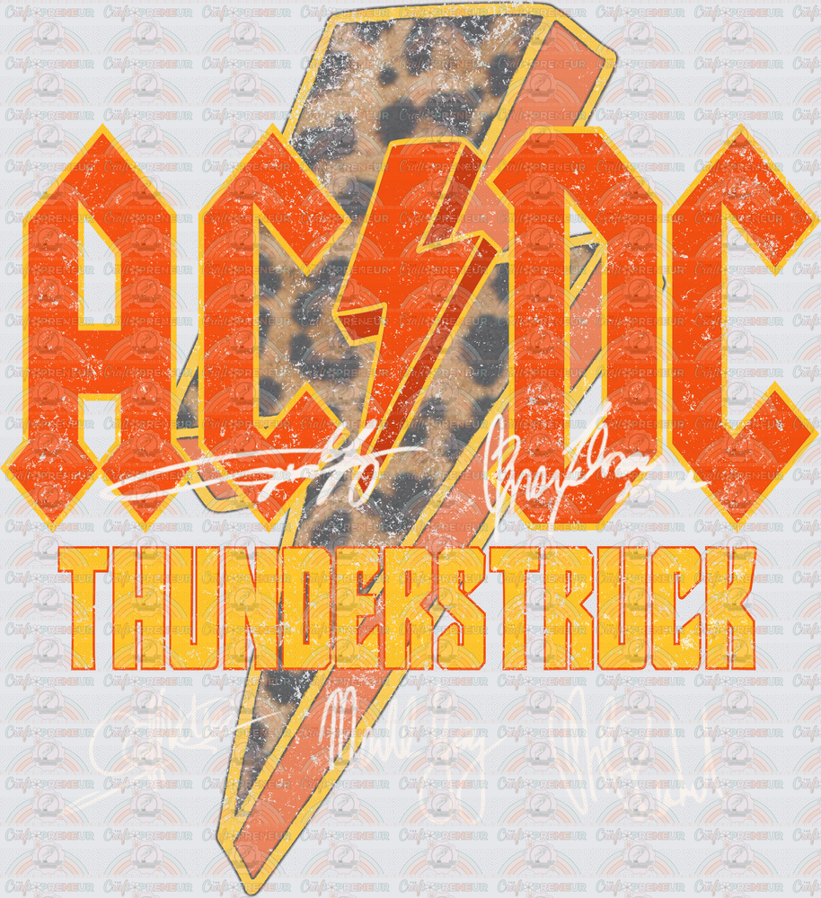 Music_Bands_ACDC_Thunderstruck_Band Tee_Distressed