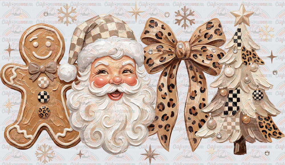 XMAS_Santa_Gingerbread Man_Coquette Bow_Christmas Tree_Faux Paint_Skinny