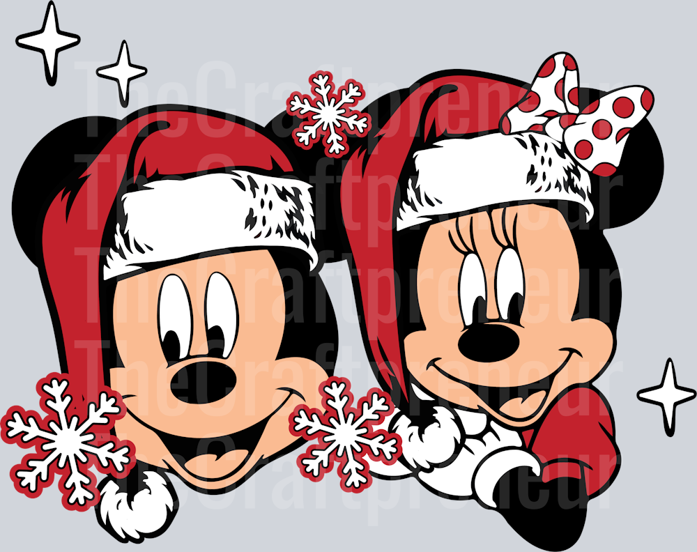 M&M Christmas Winter Red Front & Back (Front) DTF Transfer