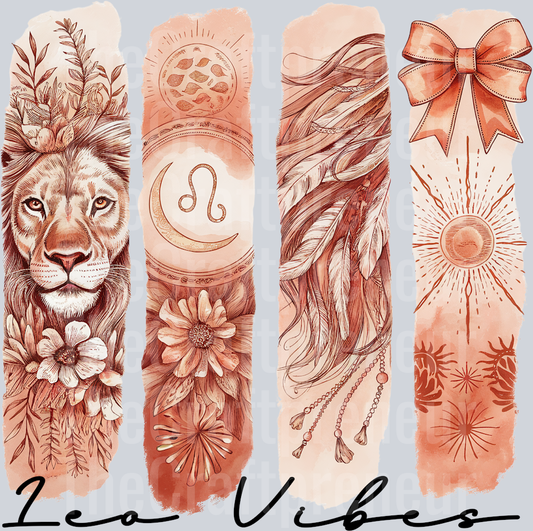 Leo Boho Zodiac DTF Transfer