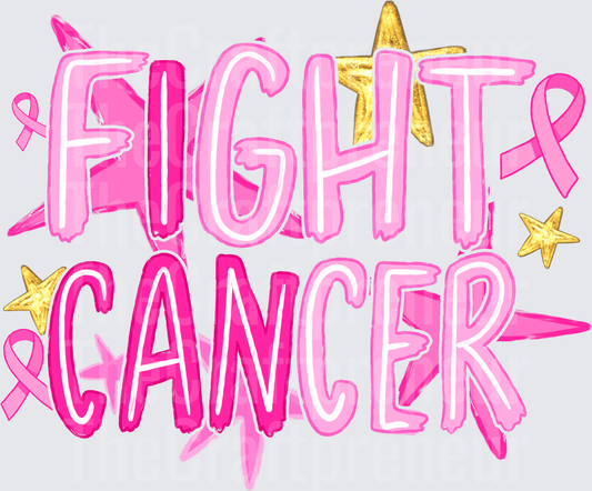 Causes_Cancer_BCA_Breast Cancer_Fight Cancer_Brush Stroke_Preppy_Typography_Stars