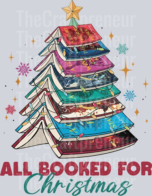 ACOTAR Booked for Christmas Bookish DTF Transfer