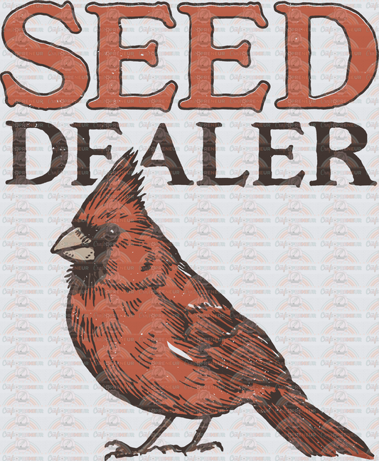 Animals_Birds_Cardinal_Seed Dealer_Bird Watcher_Vintage_Unisex