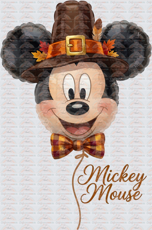001_Disney_Fall_Thanksgiving_Balloons_Mickey Balloons_His and Hers_Mickey and Minnie_Pilgrim_Autumn_Mickey Mouse