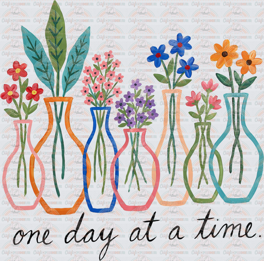 Causes_Sobriety_Flowers_Vases_Minimalist_One Day at a Time_NA_AA_Recovery