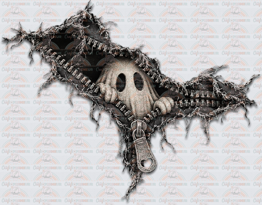 Halloween_Ghost_Zipper_Peek a Boo_Frayed Edge