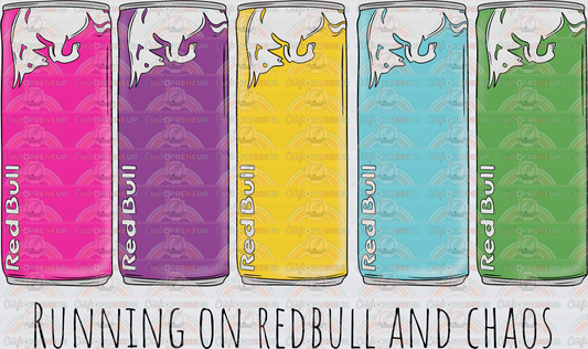 Drinks_Energy Drinks_Redbull_Running on Redbull and Chaos_Watercolor_Skinny