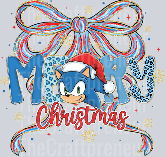 Sonic Coquette Bow DTF Transfer