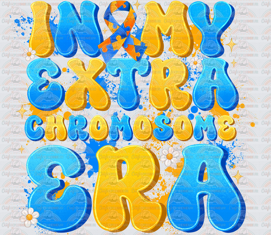 002_Causes_Down Syndrome_Awareness_Blue and Yellow_March Causes_Chromosomes_Extra Chromosome Era