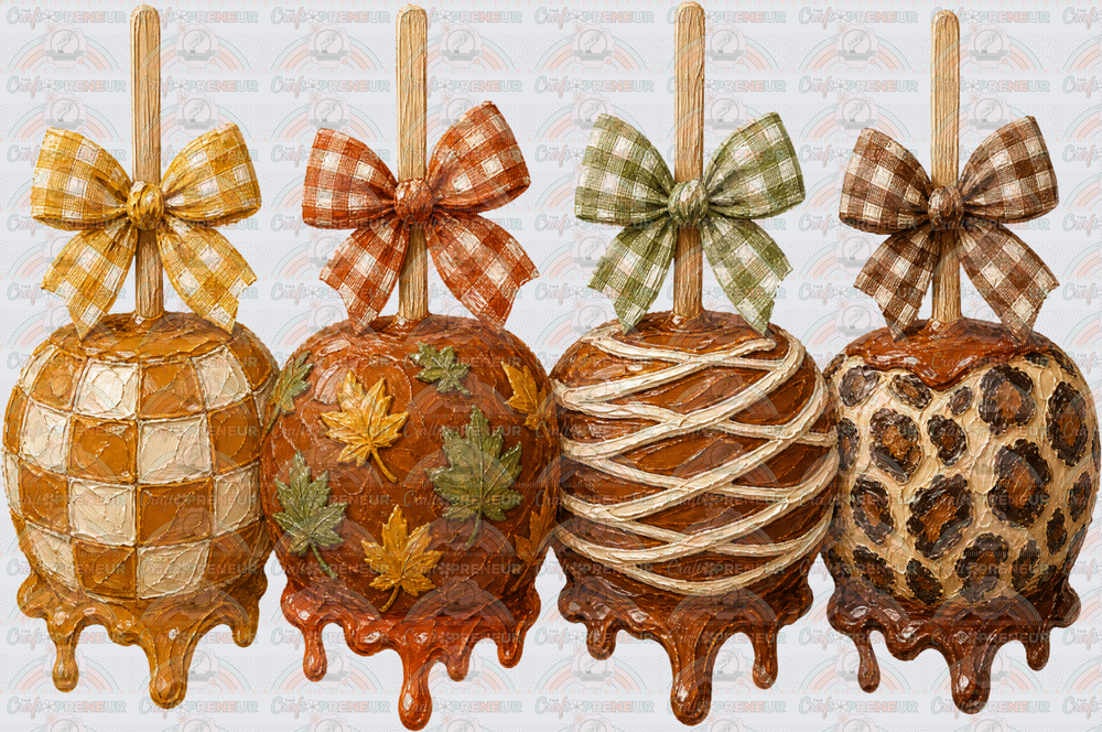 Fall_Food_Candy Apple_Coquette Bow_Faux Paint_Drip_July 2026