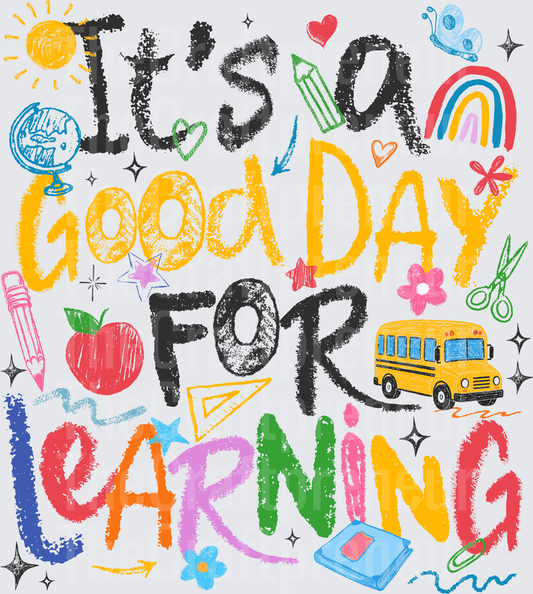 001_School_Teacher_Marker_Sketch_Its a Good Day for Learning_Kdis Drawing_Black_Back