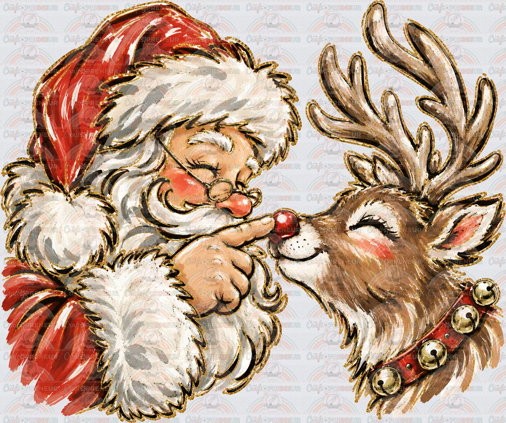 XMAS_Santa_Rudolph_Boop_Brush Stroke_Faux Glitter_Rosey Cheeks