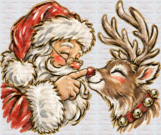 XMAS_Santa_Rudolph_Boop_Brush Stroke_Faux Glitter_Rosey Cheeks