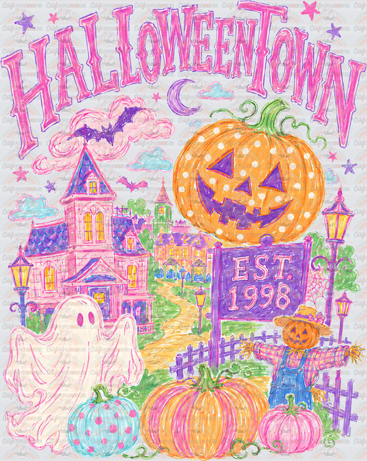 001_Halloween_Spooky Season_Preppy_Halloweentown_Brush Stroke_Pumpkins_Ghost_Salem_Haunted House_back