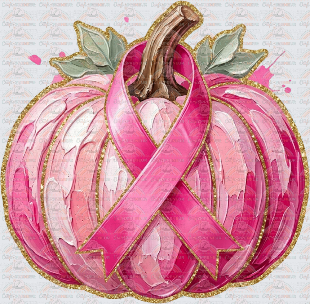 Causes_Breast Cancer Awareness_Pumpkin_Faux Paint_Preppy_Boutique Style