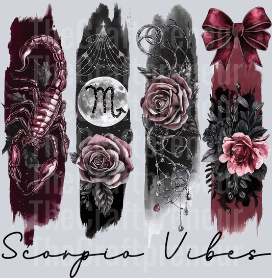 Scorpio Boho Zodiac DTF Transfer