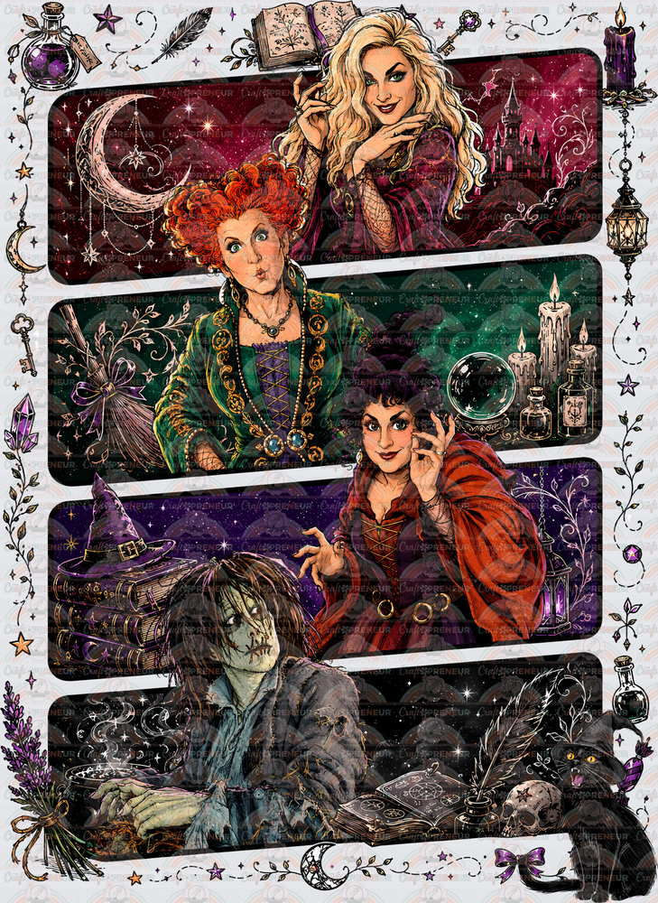 Disney_Hocus Pocus_Halloween_Witchy_Spooky Season_Sanderson Sisters_Comic Book_Dark