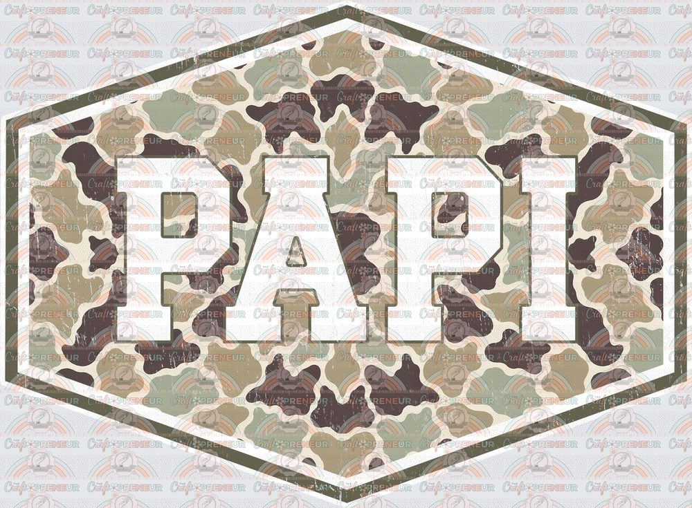 002_Dad_Fathers Day_Badge_Camo_Grandparent_Grandfather_Papi 1