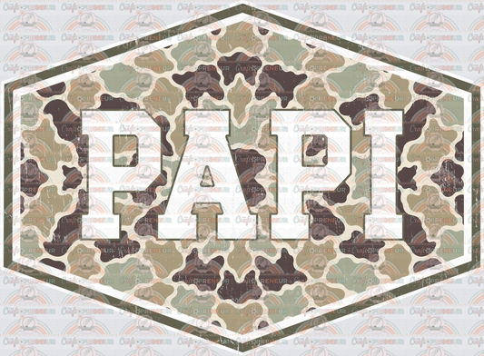002_Dad_Fathers Day_Badge_Camo_Grandparent_Grandfather_Papi 1