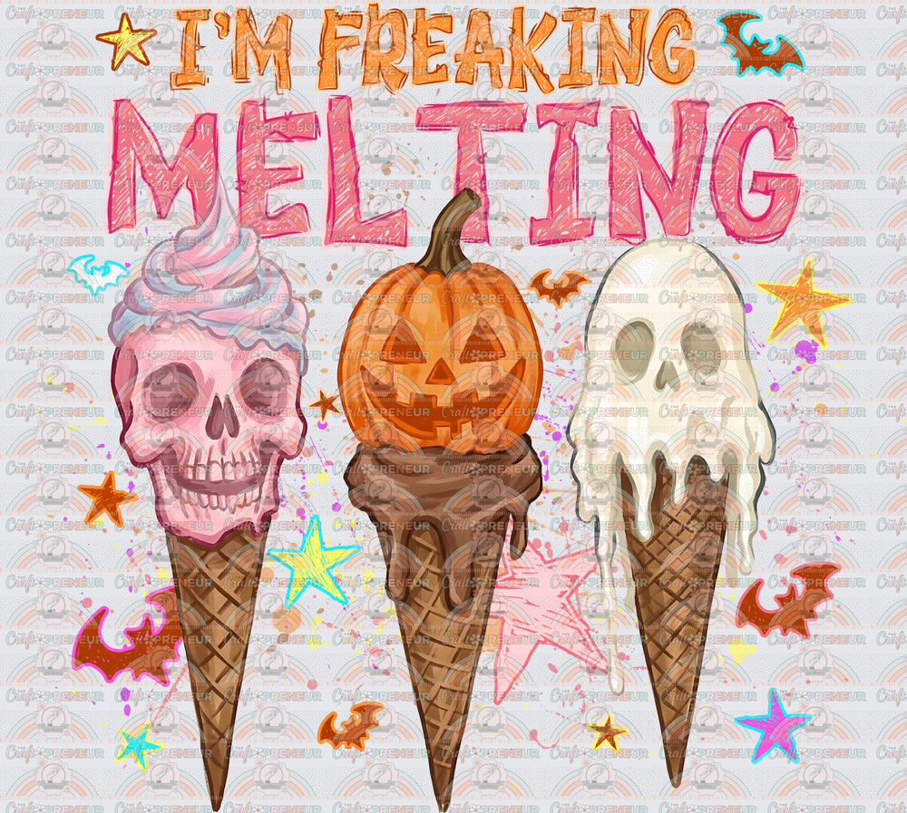 Summer_Summerween_Ice Cream_Im Freaking Melting_Witchy_Ghost