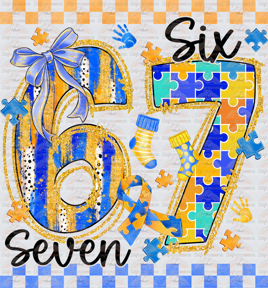 002_Causes_Down Syndrome_Awareness_Blue and Yellow_March Causes_Chromosomes_6 7