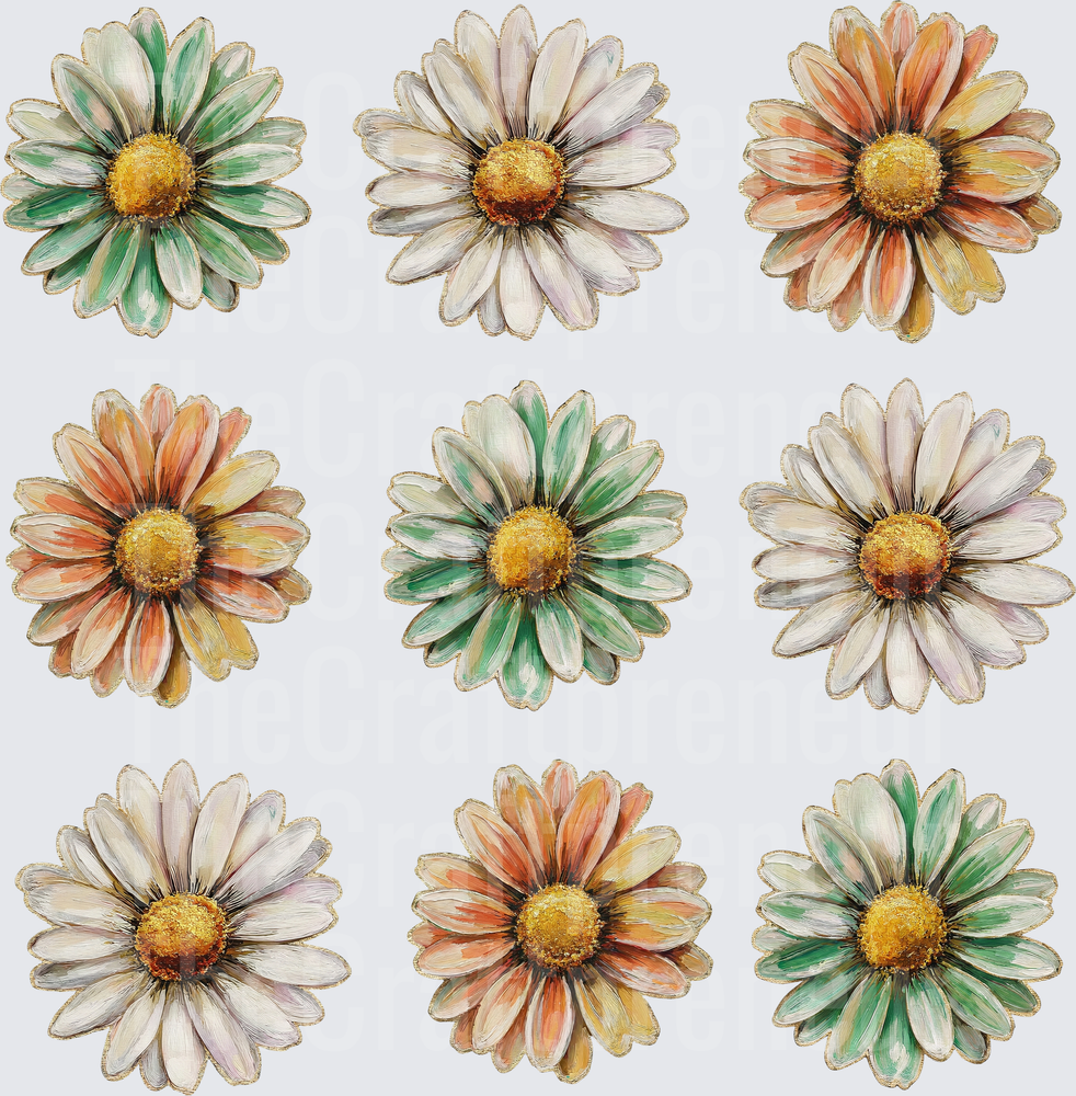 001_Summer_Daisy_Flowers_Life is Good_Faux Paint_Grid