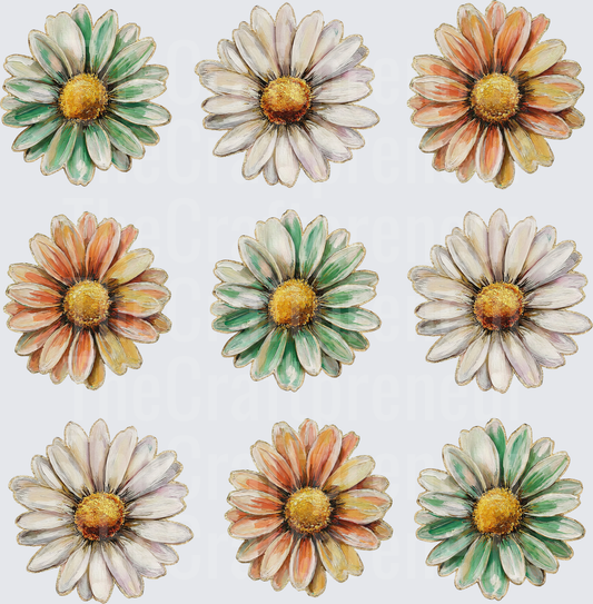 001_Summer_Daisy_Flowers_Life is Good_Faux Paint_Grid