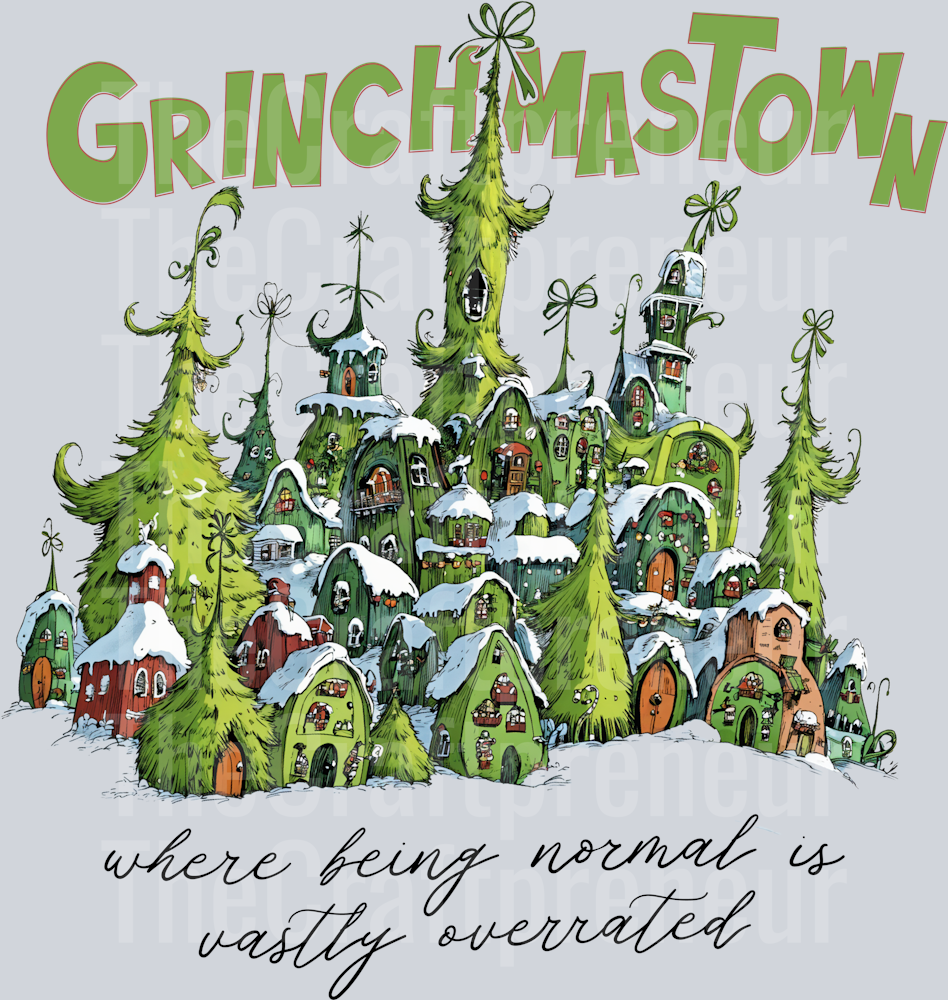 The Grinch Grinchmastown DTF Transfer