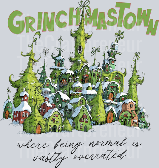 The Grinch Grinchmastown DTF Transfer