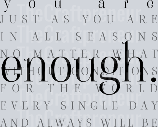 Mental Health_Enough Typography_Black