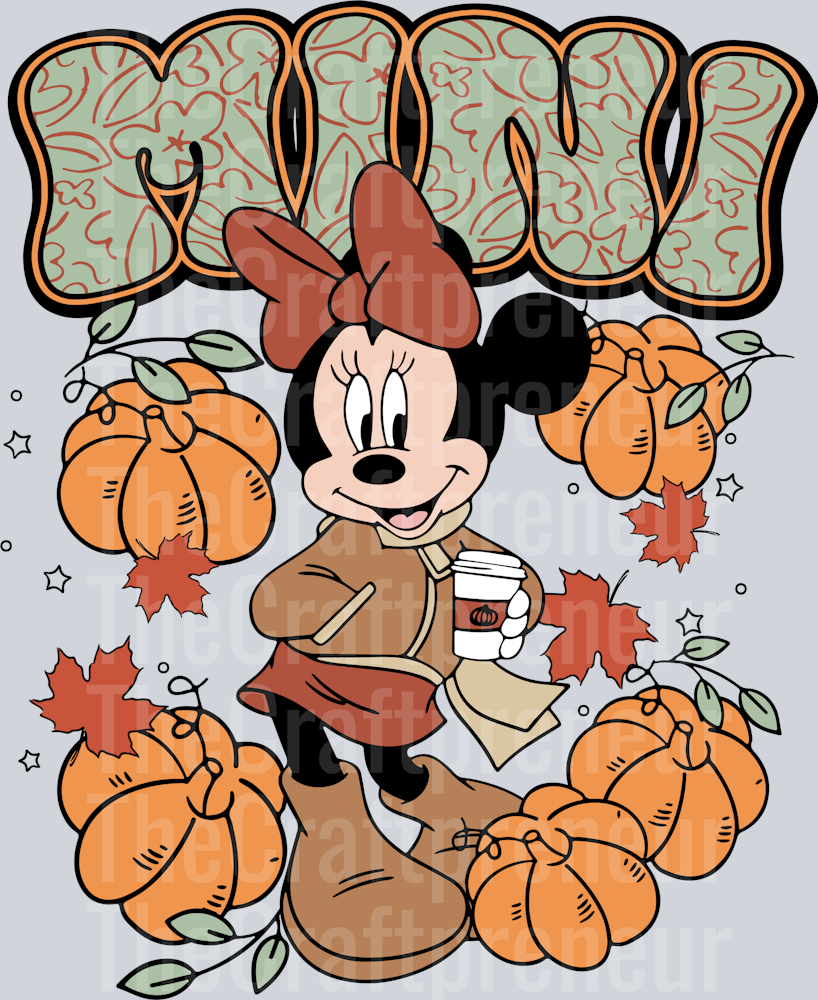 Mrs. Mouse Fall Mommy & Me Mama Mini DTF Transfer (Mini)