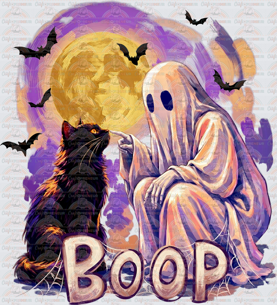 Halloween_Ghost_Black Cat_Spooky Season_Moon_Boop_Cats_Brush Stroke