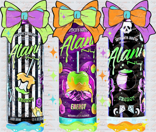 Drinks_Halloween_Energy Drinks_Alani_Neon_Coquette Bow_Drip_Skinny Cans_Trio_July 2026